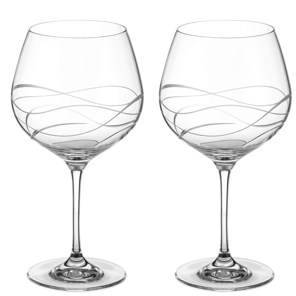Dartington Twilight Set of 2 Gin & Tonic Copa Glasses Jarrolds, Norwich